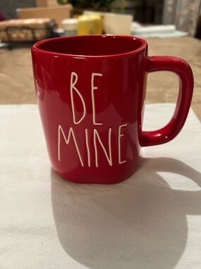 Rae Dunn Red 'Be Mine' Ceramic Mug